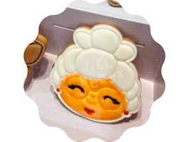 Kerstvrouw Hoofd (INCL STEMPEL)