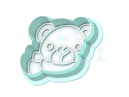 Beer Hoofd met Sjaal (INCL STEMPEL)