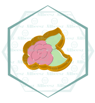 Jillbeesz Flower with Leaf Cookie Cutter