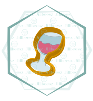 Jillbeesz Chubby Wine Glass Cookie Cutter
