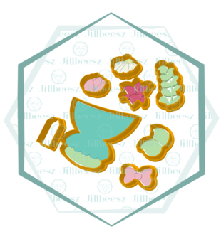 Jillbeesz Bouqeut Cookie Cutter Set (8-pieces)