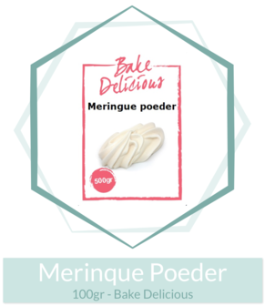 Meringue Poeder 100gr - Bake Delicious