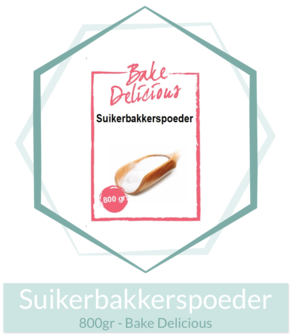 Suikerbakkerspoeder 800gr - Bake Delicious