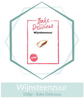 Wijnsteenzuur 100gr - Bake Delicious