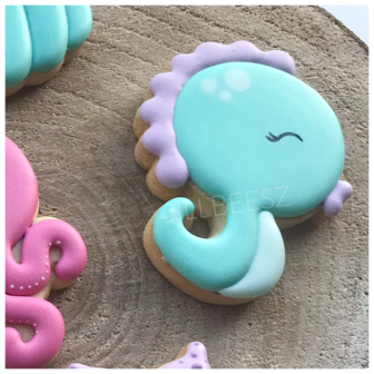 Jillbeesz Chubby Sea Horse Cookie Cutter