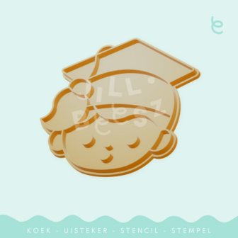 Jillbeesz Graduate Head Cookie Cutter