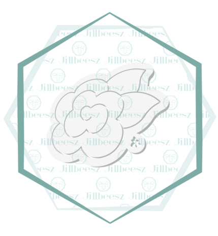 Jillbeesz Flower with Leaf 2 Cookie Cutter