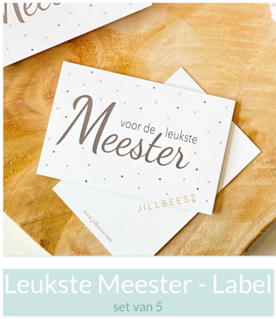 Voor de leukste Meester - (Label)