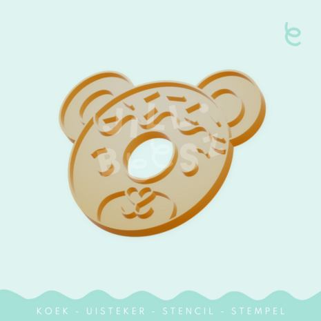 Jillbeesz Donut Bear Cookie Cutter