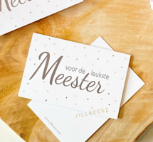 LABEL - VOOR DE LEUKSTE MEESTER - 10 STUKS