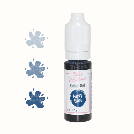 Kleurstof Gel - Donker blauw - 10ML - Bake Delicious [OP=OP]