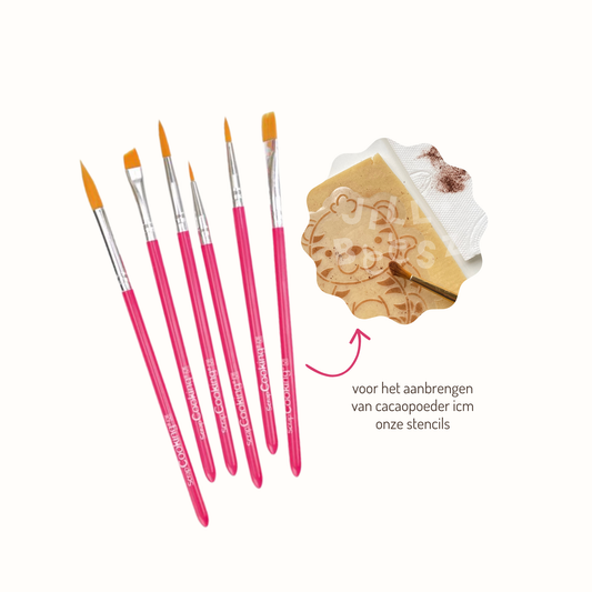 Scrapcooking Food Brush Set/6  (Kwasten)