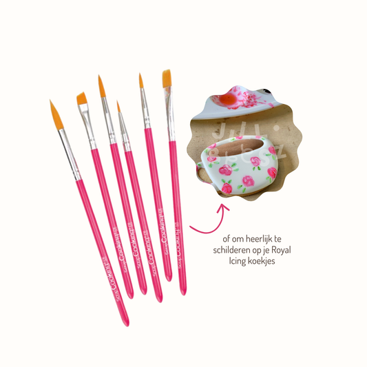 Scrapcooking Food Brush Set/6  (Kwasten)